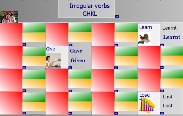 Flipchart : Irregular verbs beginning in B